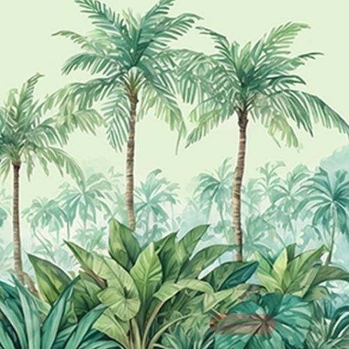 Bild von Servietten 33x33cm, Avantgarde Palm Island tropic green - VE 6