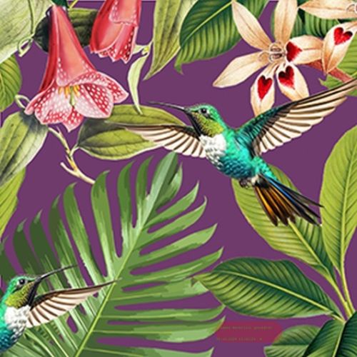 Bild von Servietten 33x33cm, Avantgarde Paradise deep purple - VE 6