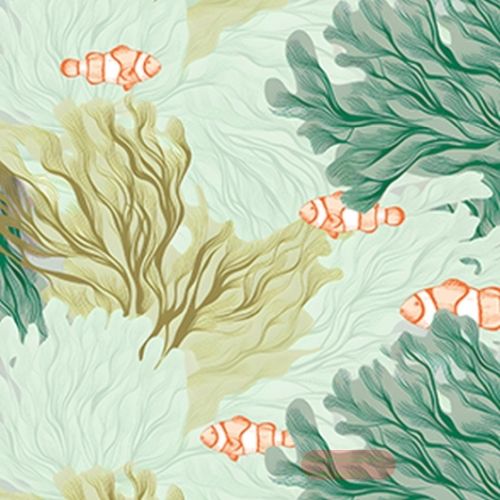 Bild von Servietten 33x33cm, Avantgarde Seagarden jade - VE 6