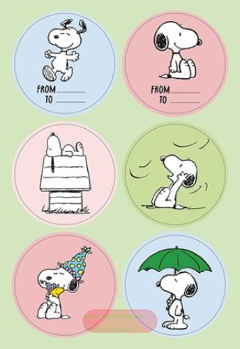 Bild von Snoopy Happy Day Sticker, Stickers diverse (4 Blatt/Pack) - VE 10 (Pack)
