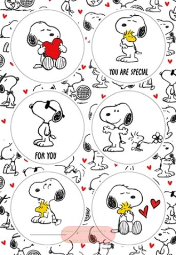 Bild von Snoopy Infinity Sticker, Stickers diverse (4 Blatt/Pack) - VE 10 (Pack)