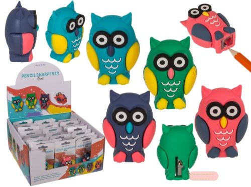 Bild von Spitzer Eulen gemischt, ca.3cm, Kunststoff, Blisterkarte, ohne Dipslay - VE 12