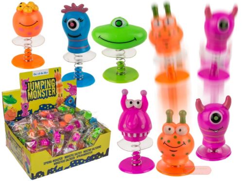 Bild von Springmonster, ca.6cm, 6-fach ass. im Beutel, Display - VE 72