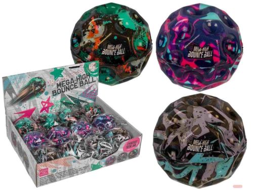 Bild von Springball bunt, Mega Bounce Ball, ca.7cm, im Display - VE 12