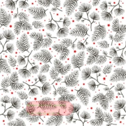 Bild von Servietten 33x33cm, X-mas Twigs anthrazit - VE 6