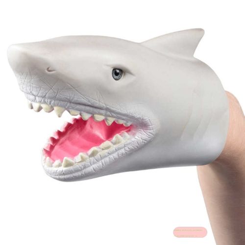 Bild von SHARK WORLD HAND PUPPET, Kunststoff-Handpuppe, Hai, ca.18cm, im Display - VE 6