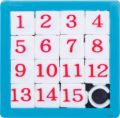 Bild von SLIDE NUMBER PUZZLE, Zahlenpuzzle, mehrfach gemischt, ca.6cm, in Dose - VE 144