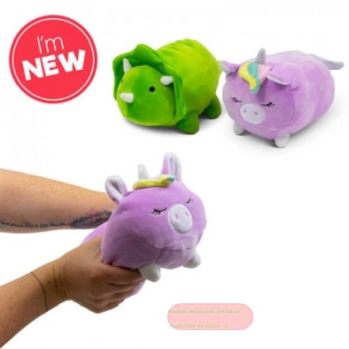 Bild von SOFT N SNUG DINOSAUR & UNICORN, Super Soft Plüsch, ca.15cm, 2-fach gemischt - VE 10