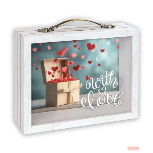 Bild von Sparkasse Holzkasten/Glas Andy, 6,5x21x17, RM1844 - VE 3