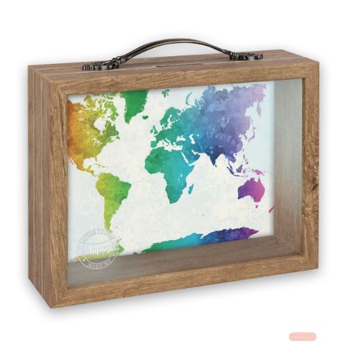 Bild von Sparkasse Holzkasten/Glas Jacob, 6,5x21x17, RM4545 - VE 3