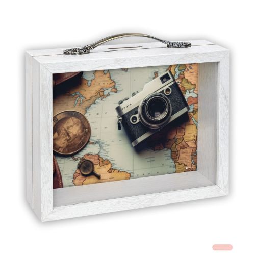 Bild von Sparkasse Holzkasten/Glas Patrick, 6,5x21x17, RM5373 - VE 3