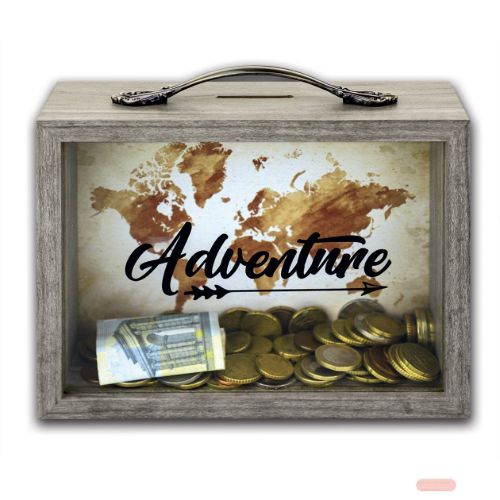 Bild von Sparkasse Holzkasten/Glas Vida, 6,5x21x17, RM1093 - VE 3