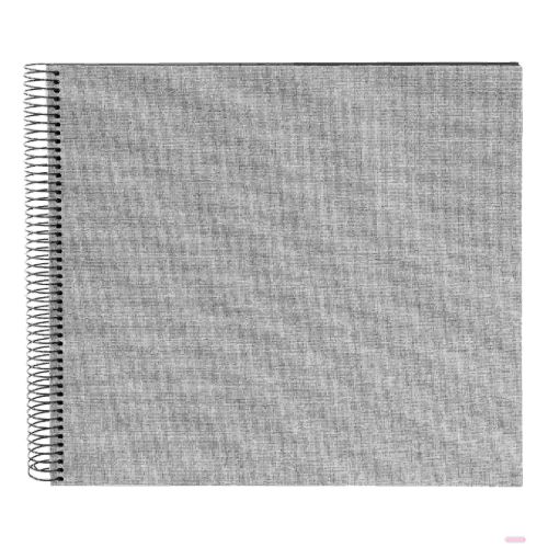 Bild von Spiralalben 35x30cm, 40 S.schwarz, Leinen, Summertime grau - VE 2