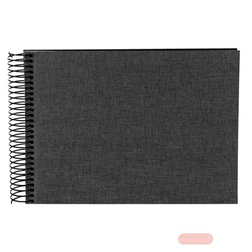 Bild von Spiralalben, 24x17cm, 40 S.schwarz, Leinen, Summertime anthrazit