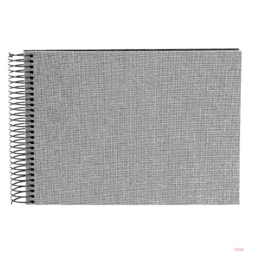 Bild von Spiralalben, 24x17cm, 40 S.schwarz, Leinen, Summertime blaugrau - VE 2