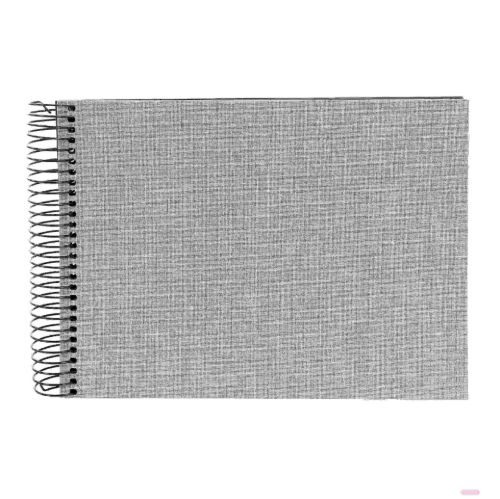 Bild von Spiralalben, 24x17cm, 40 S.schwarz, Leinen, Summertime grau - VE 2