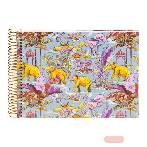 Bild von Spiralalben, 24x17cm, 40 S.weiss, goldene Spirale, Papier, Insignia dark - VE 2