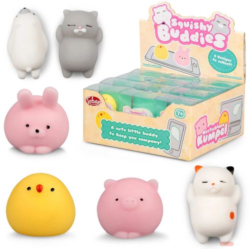 Bild von SQUISHY BUDDIES, Handydeco, mehrfach gemischt, ca.5cm, Display - VE 24
