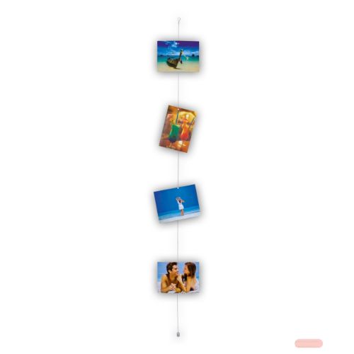 Bild von Stahl-Fotodraht Silver Photo Cord, ca.150cm, 8 Magnete, in Box, TZ27 - VE 6