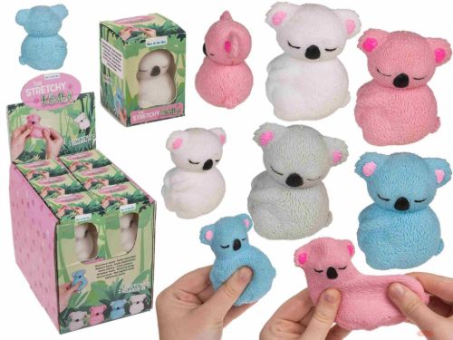 Bild von Stretch-Koalas, ca.7,5cm, TPR und Sand, mehrfach gemischt, Display - VE 12