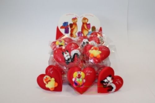 Bild von Sticker Herz I love you mit Klebepunkt, in Box - VE 24