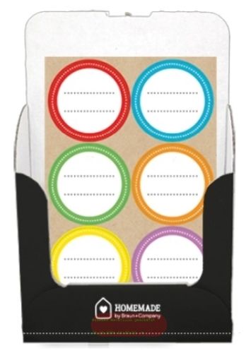 Bild von Sticker Homemade, 11,5x17cm, 4 Blatt à 6 Stk pro Pack, Display - VE 50 (Pack)