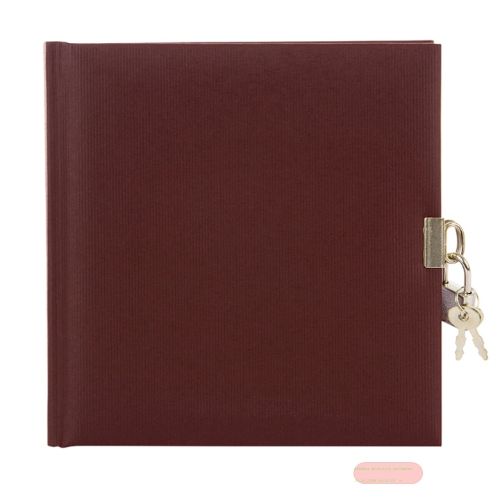 Bild von Tagebuch 16,5x16,5cm, 96 S.weiss, Seda braun - VE 2