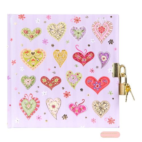 Bild von Tagebuch 16,5x16,5cm, 96 S.weiss, Sweet Beat - VE 2