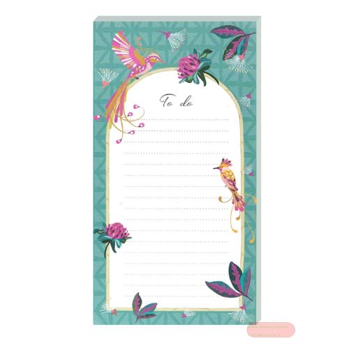 Bild von Tropical Birds light  Block To-Do-Liste