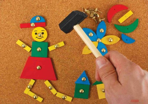 Bild von TAP TAP ART, Holzklopfspiel mit über 100 Teilen, FSC, Box - VE 4