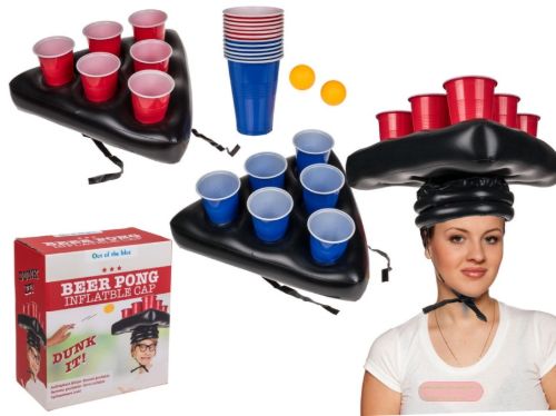 Bild von Trinkspiel Beer Pong mit 12 Becher und 2 Bällen, Box - VE 3