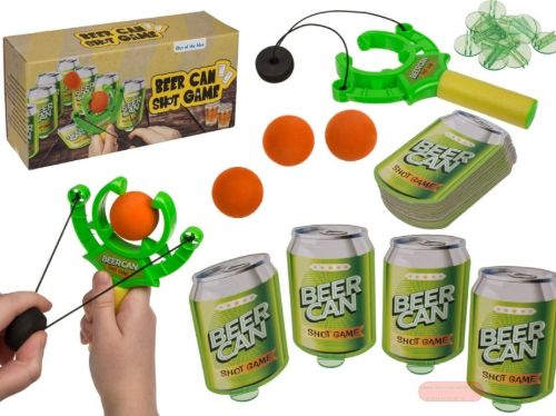 Bild von Trinkspiel Bierdosen schiessen, mit komplettem Zubehör, G-Box - VE 6
