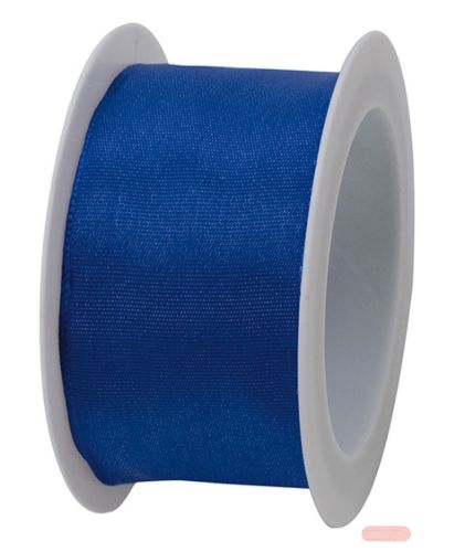 Bild von Taftband mit Drahtkante, 40mm x 2m, blau - VE 6