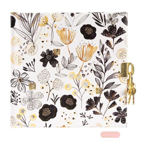 Bild von Tagebuch 16,5x16,5cm, 96 S.weiss, Botanicals - VE 2