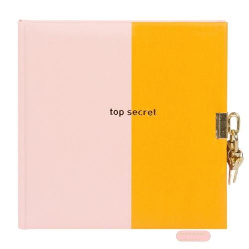 Bild von Tagebuch 16,5x16,5cm, 96 S.weiss, Coloration orange/rosé - VE 2