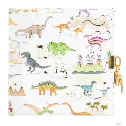 Bild von Tagebuch 16,5x16,5cm, 96 S.weiss, Dinosauria - VE 2