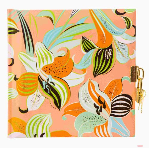 Bild von Tagebuch 16,5x16,5cm, 96 S.weiss, Essence of apricot