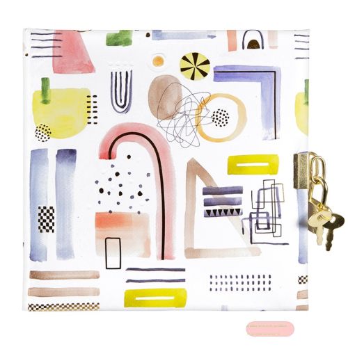 Bild von Tagebuch 16,5x16,5cm, 96 S.weiss, Free Flower - VE 2