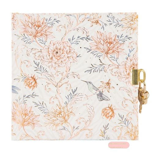 Bild von Tagebuch 16,5x16,5cm, 96 S.weiss, Hybrid Heritage apricot - VE 2