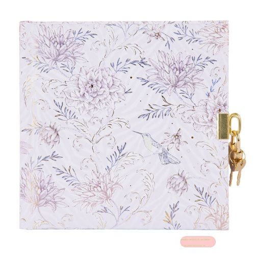 Bild von Tagebuch 16,5x16,5cm, 96 S.weiss, Hybrid Heritage flieder - VE 2