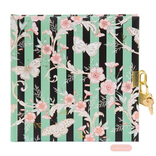 Bild von Tagebuch 16,5x16,5cm, 96 S.weiss, Hybrid Stripes - VE 2