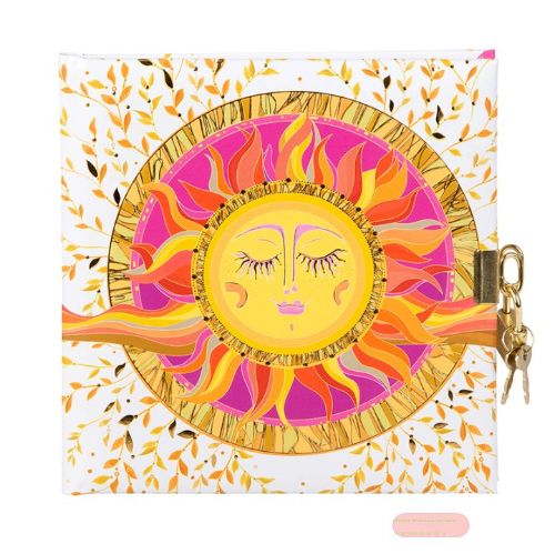 Bild von Tagebuch 16,5x16,5cm, 96 S.weiss, Resting Sun - VE 2