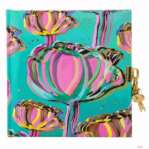 Bild von Tagebuch 16,5x16,5cm, 96 S.weiss, Tulip green