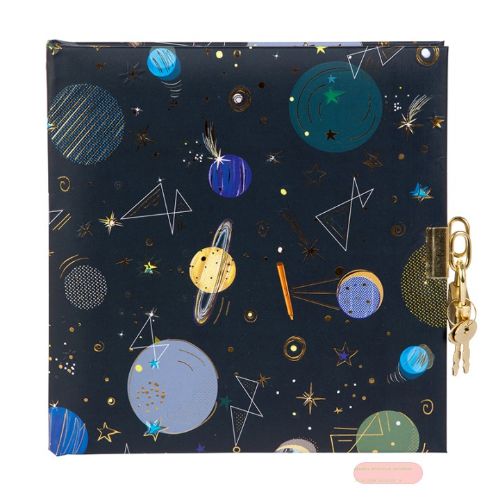 Bild von Tagebuch 16,5x16,5cm, 96 S.weiss, Universe - VE 2