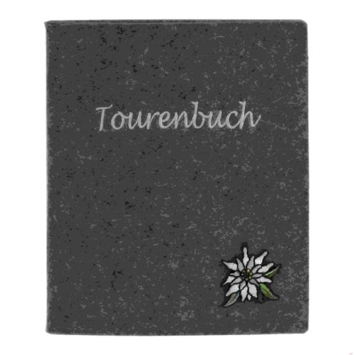 Bild von Tourenbuch "filZit" 13,5x16,5cm, 96 Seiten, Applikation Edelweiss, grau