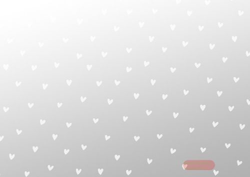 Bild von Transparentfolie Rollen 2,5m x 70cm, Herzilein weiss - VE 5