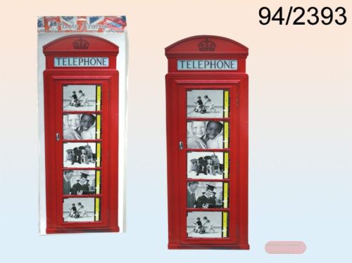 Bild von Tür-Bilderrahmen Telephone zum aufkleben,ca.69x30cm,für 5 Fotos 10x15cm - VE 6