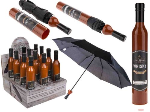 Bild von Taschenregenschirm Whiskyflasche, D:90cm, (Display nur mit VE 12) - VE 6
