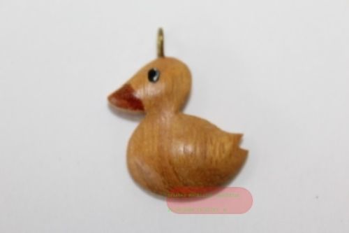 Bild von Tieranhänger Holz natur, Ente - VE 6