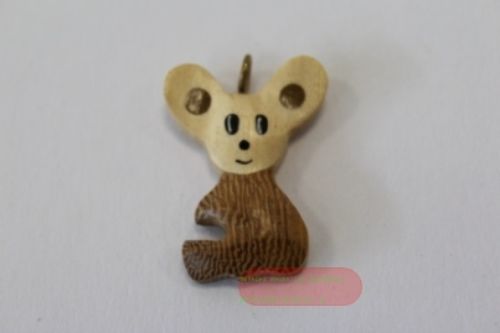 Bild von Tieranhänger Holz natur, Maus - VE 3